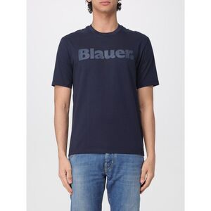 Blauer T-Shirt Men Blue